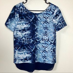 Cooper & Ella Snakeskin Blouse